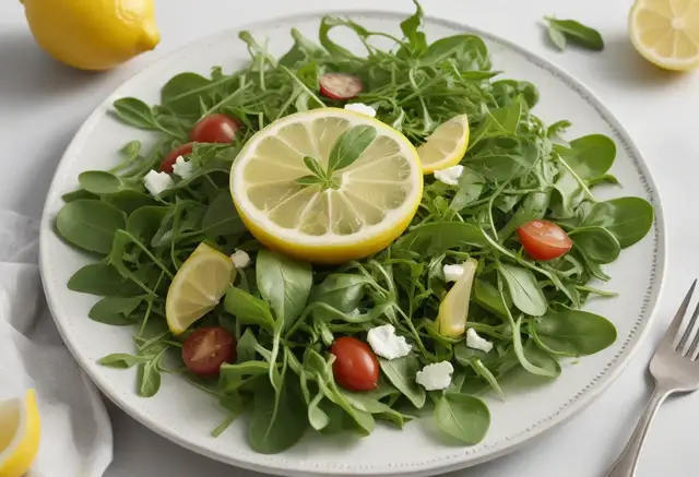Video thumbnail for  Arugula Salad with Lemon Vinaigrette