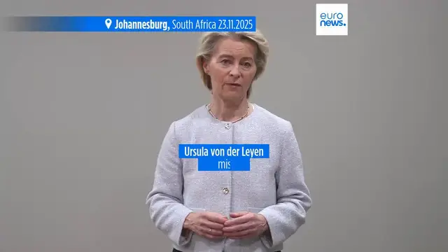 Video thumbnail for Von der Leyen: EU role in Ukraine peace must be 'fully reflected'
