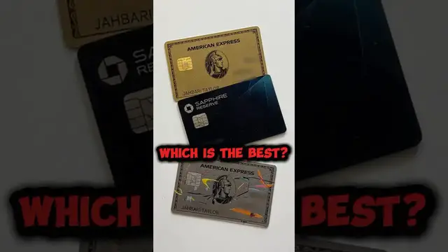 'Video thumbnail for Chase Sapphire Reserve, American Express Platinum, Amex Gold - Best Card - Disclosure in Description'