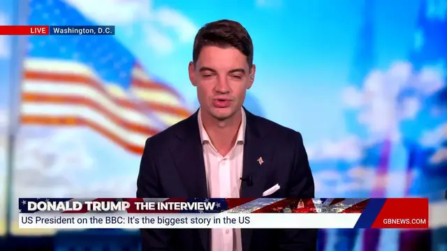 'Video thumbnail for WATCH: Ben Leo reveals what Donald Trump told GB News off-camera'