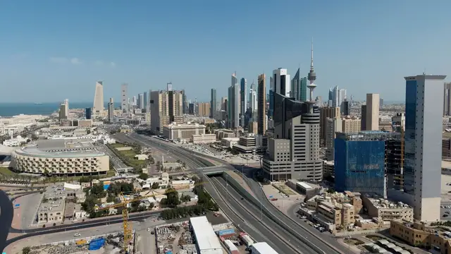 Video thumbnail for Sirens blare in Kuwait as military says air defences intercept Iranian missiles, drones