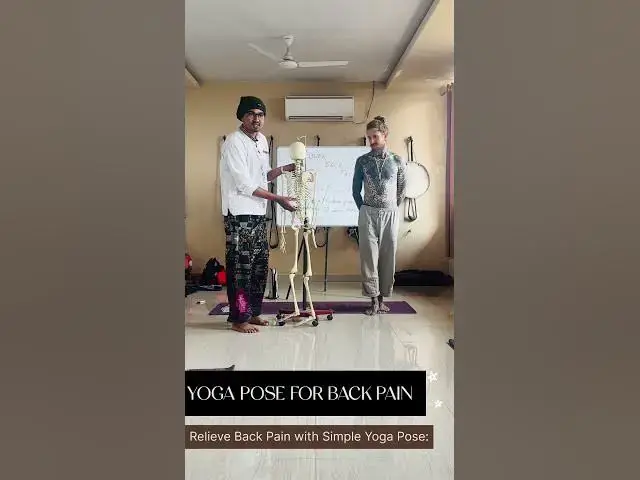 'Video thumbnail for Yoga pose for Back Pain #yogaforbackpainrelief #yogaforbackpain #backpain'