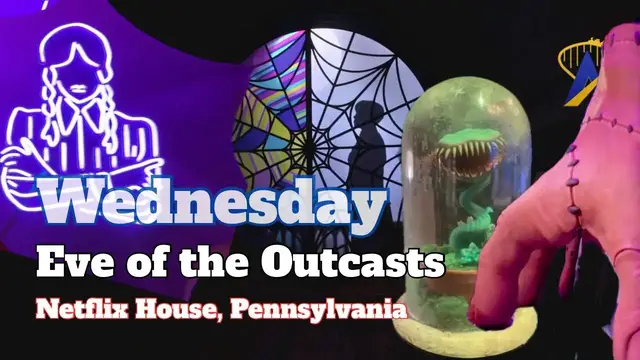 'Video thumbnail for Netflix House - Wednesday “Eve of the Outcasts”   Overview'