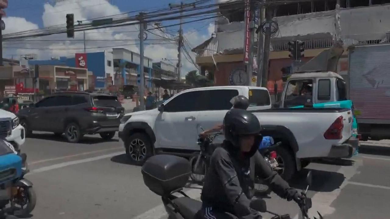 Video thumbnail for Philippines: 7.9-magnitude quake kills 37 in Philippines, General Santos City hard hit.
