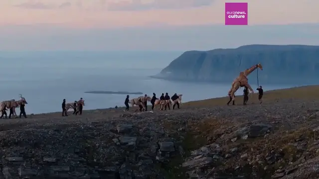 'Video thumbnail for The Herds: Life-sized animal puppets complete epic 20,000km climate crisis journey'