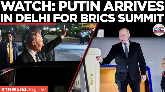 Video thumbnail for FULL ARRIVAL: Putin Lands in Delhi for High-Stakes BRICS Power Summit!