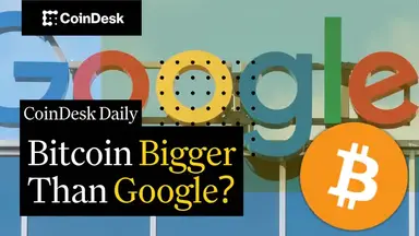 'Video thumbnail for Bitcoin's Market Cap Soars Past Google's After Hitting New All-Time High'