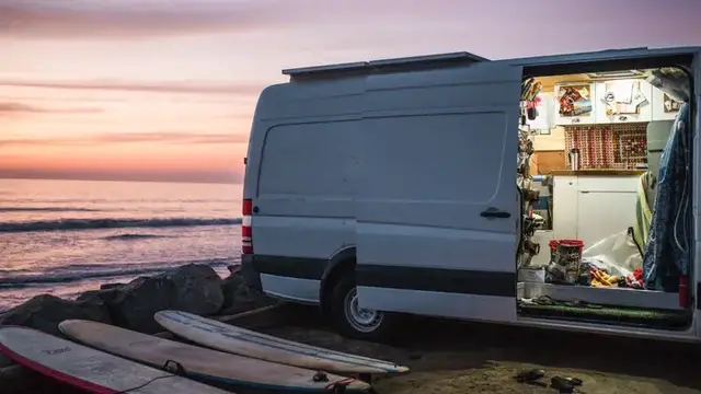 'Video thumbnail for Tom's Home & Recording Studio In A Van | Tiny Tours'