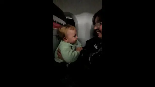 Video thumbnail for Baby Has an Unexpected Accident on a Flight, Leaving Mom Surprised