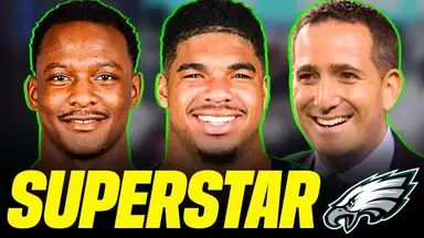 'Video thumbnail for a to z sports philadelphia eagles: eagles found draft steals! hurts responds, fangio's impact, tush push debate'