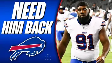'Video thumbnail for a to z sports - buffalo bills: ed oliver injury casts shadow on bills vs jets game'