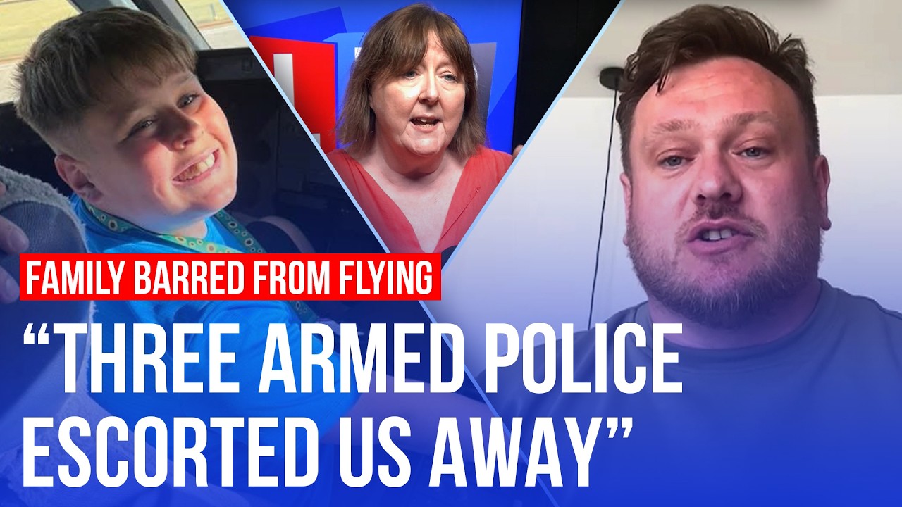 Video thumbnail for Family kicked off flight for child's 'bomb threat'... but he has Tourette's