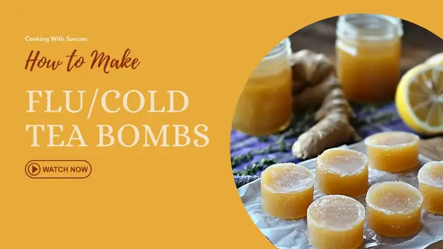 'Video thumbnail for Flu/Cold Tea Bombs Recipe'