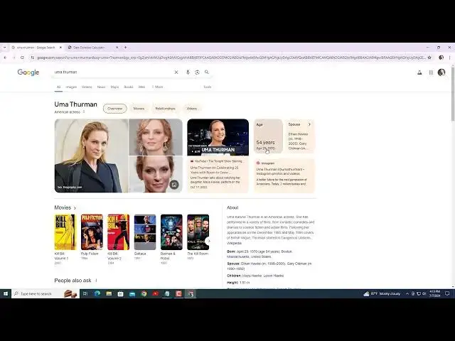 Video thumbnail for Uma Thurman Age Calculator https://movrq.com/agecalculator/