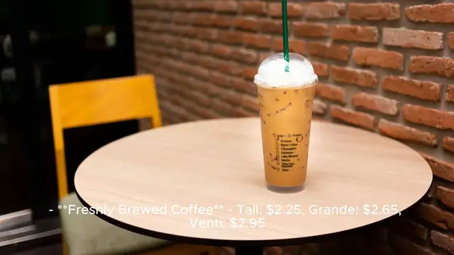 Video thumbnail for Starbucks Coffee Menu Price