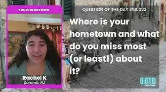 Video thumbnail for Rachel misses being so close to NYC while living in NJ. So convenient!