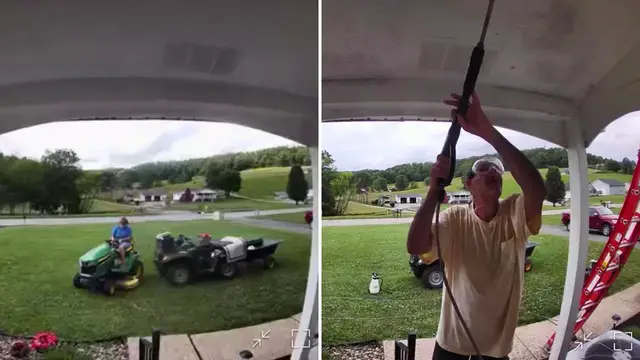 'Video thumbnail for Kindhearted Neighbors Captured On Security Camera Caring For Family's Home While Kids Are In Hospital'
