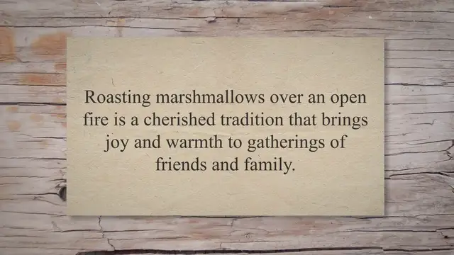 Video thumbnail for The Ultimate Guide: Mastering the Art of Roasting Marshmallows
