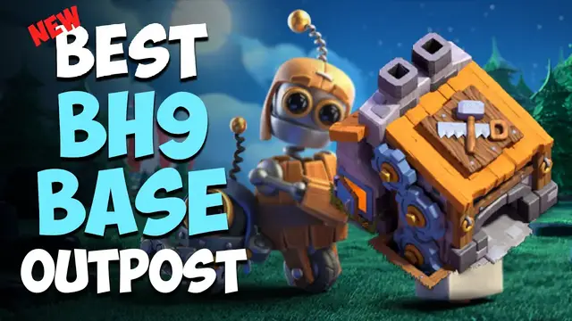 'Video thumbnail for New BH9 Base with OUTPOST (Builder base 2.0) | Best Builder Hall 9 Base Link | Clash of Clans #2'