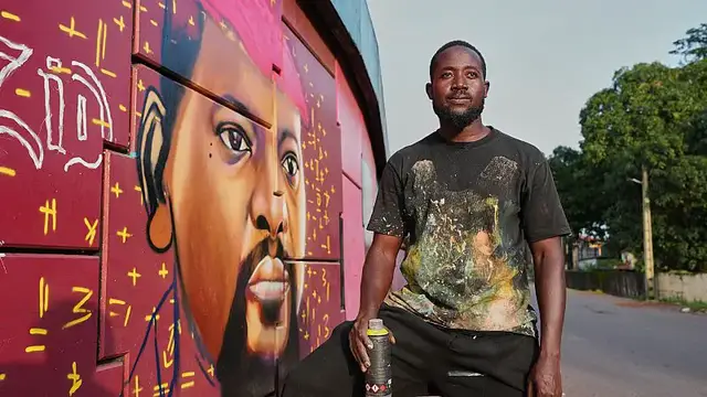 'Video thumbnail for Graffiti transforms Conakry’s walls into canvases for change'