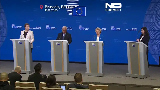 Video thumbnail for EU leaders agree on €90 billion support package for Ukraine at Brussels summit