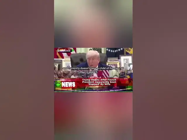 Video thumbnail for Trump Reacts After French President Apparently Seen 'Slapped' By Wife