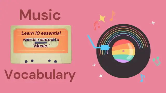 Video thumbnail for 10 Everyday Words Related to MUSIC || Vocabulary || ESL Advice