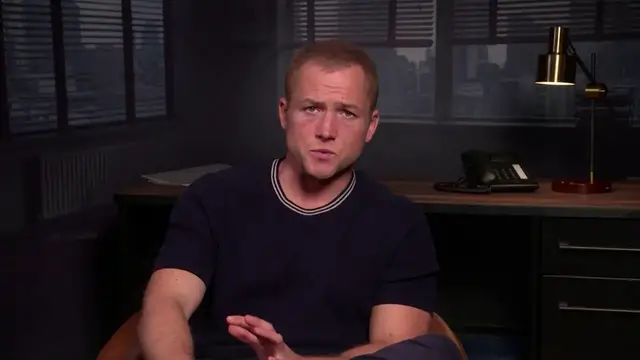Video thumbnail for UNCAPTIONED: Taron Egerton was 'terrified' of using his own accent in upcoming movie.