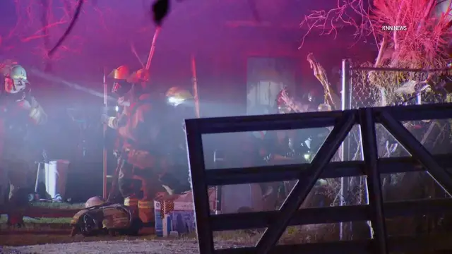 Video thumbnail for US, Phoenix: Laveen 1st Alarm House Fire Displaces 6 Residents.
