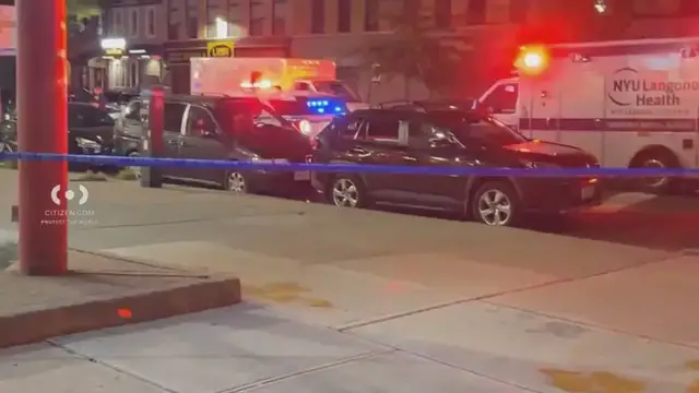 Video thumbnail for Police investigate reported shooting at Burger King in Dyker Heights