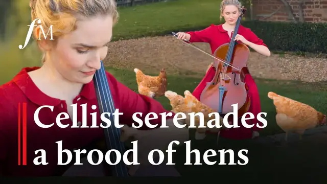 Video thumbnail for Cellist serenades chickens at 18th-century farmhouse | Classic FM