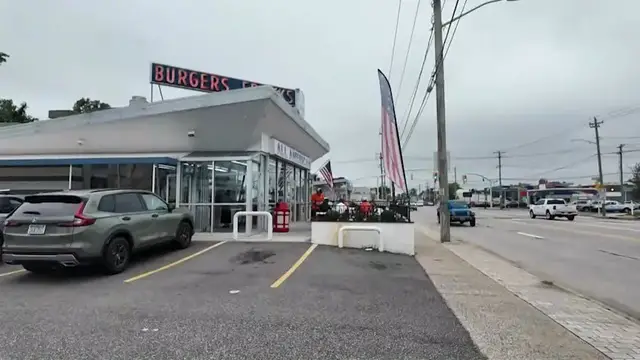 Video thumbnail for Money stolen, glass door smashed at All American Hamburger Drive In