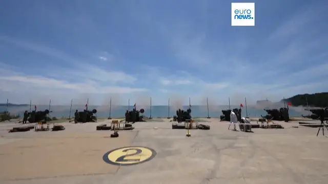 Video thumbnail for Watch: South Korea holds first live-fire drill against drone swarms