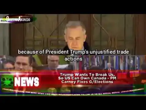 Video thumbnail for Trump Wants To Break Us, So US Can Own Canada - PM Carney Fixes G/Elections