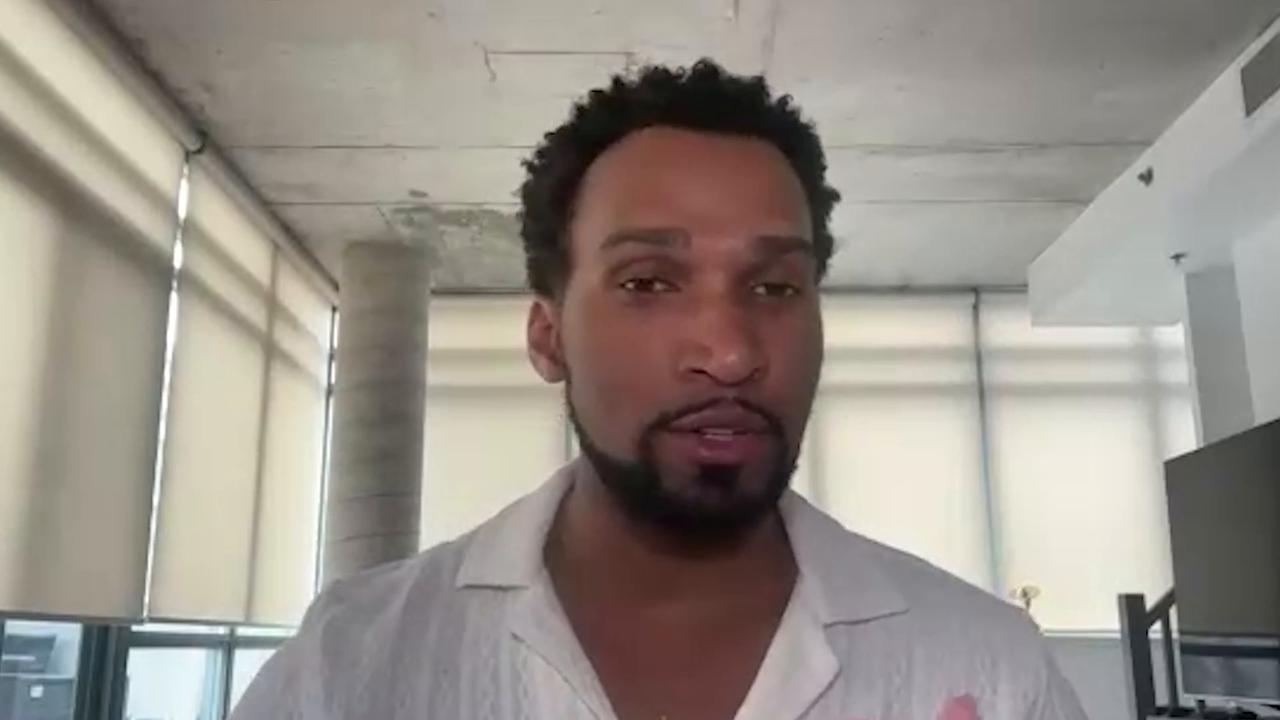 Video thumbnail for 'The Boys' Star Nathan Mitchell Finds Black Noir's Season 5 Arc "Really Fitting"