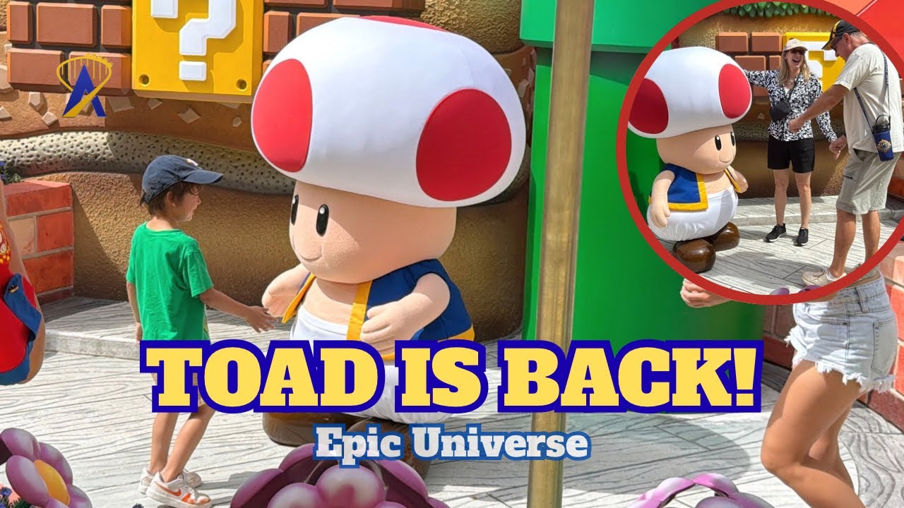 Video thumbnail for Toad is Back in Super Nintendo World at Epic Universe! - Universal Orlando Resort