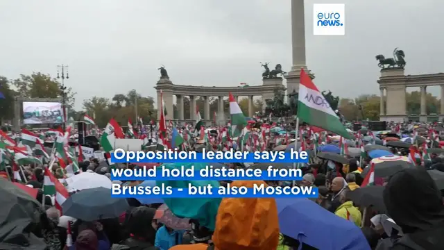 'Video thumbnail for Hungary's Orbán and Magyar hold competing rallies before 2026 election'