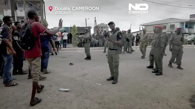 'Video thumbnail for Clashes in Douala as opposition claims election fraud, four killed'
