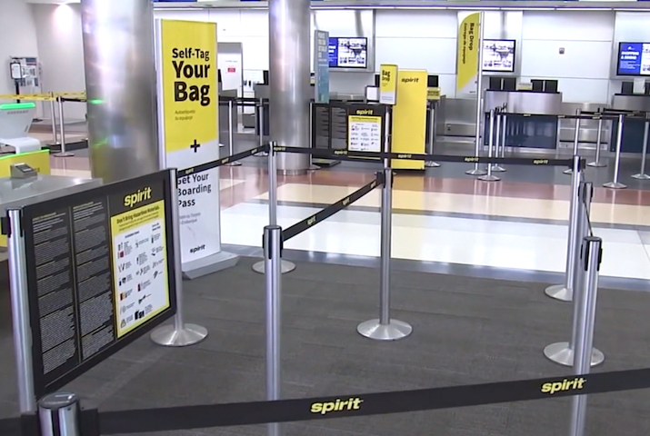 Video thumbnail for Spirit Airlines collapse strands travelers and leaves Atlantic City airport quiet