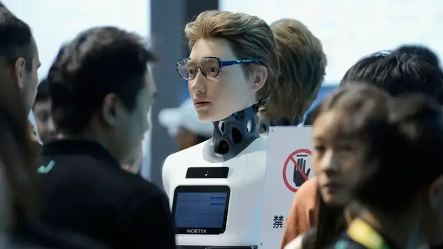 'Video thumbnail for China showcases advanced humanoid robots at 2025 World Robot Conference in Beijing'