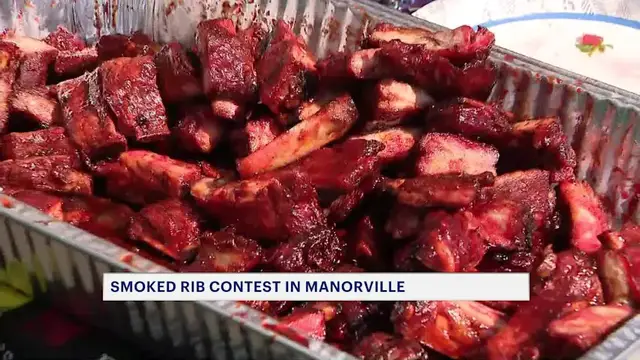 Video thumbnail for Manorville Fire Department holds 4th annual Rib Smoke competition