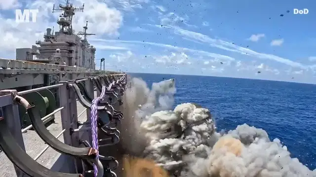 Video thumbnail for See what it's like to be on a ship getting hit by US missiles