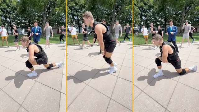 Video thumbnail for Most lunges carrying a 20lb pack in one minute (male) - 71 by Austin Head