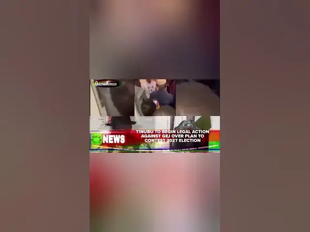 Video thumbnail for Tinubu To Begin Legal Action Against GEJ Over Plan To Contest 2027 Election