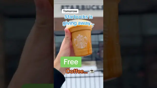 'Video thumbnail for Starbucks is giving away FREE coffee tomorrow… (Without Purchase)'