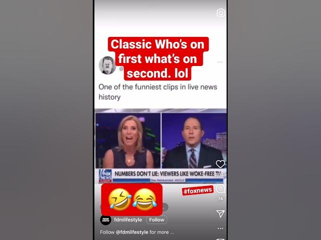 Video thumbnail for Classic who’s on first what’s on second skit lol #foxnews #funnymoments