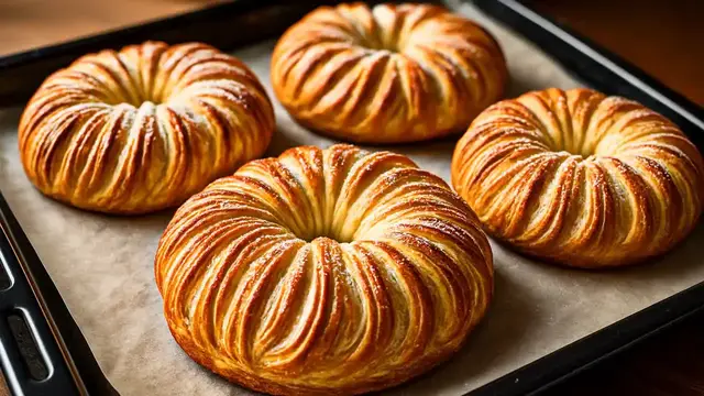 Video thumbnail for This is a masterpiece! New puff pastry rolls in 60 minutes and double filling! No tricks and secrets