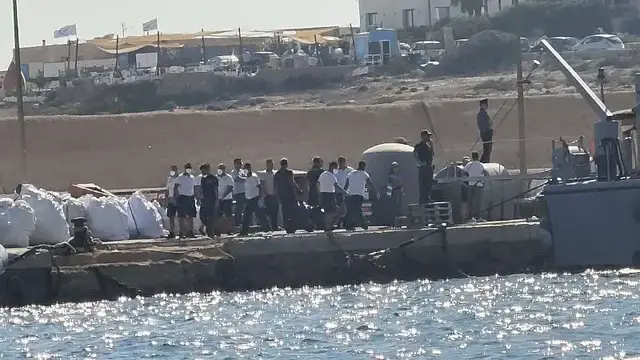 'Video thumbnail for 27 migrants drown off Lampedusa, dozens rescued'