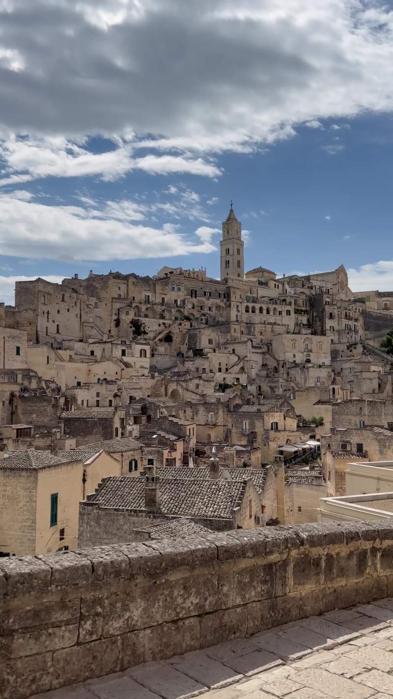 Video thumbnail for Ancient Stone Cityscape of Matera under Summer Skies