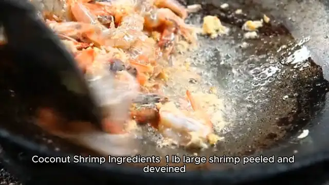 Video thumbnail for Coconut shrimp recipe